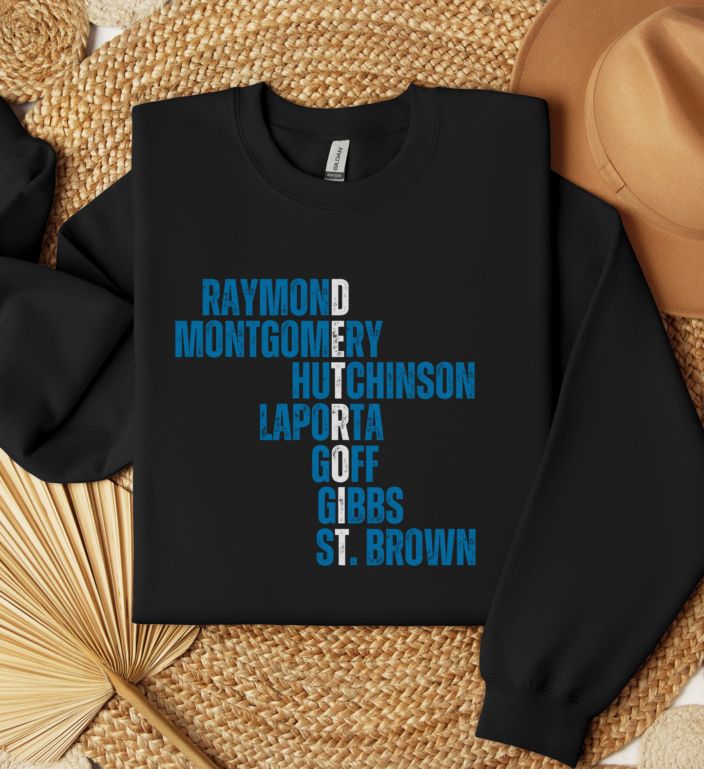 Detroit Lions Player Names Crewneck