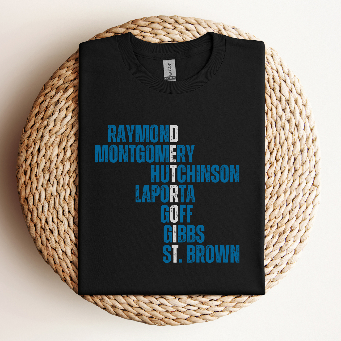 Detroit Lions Player Names T-Shirt